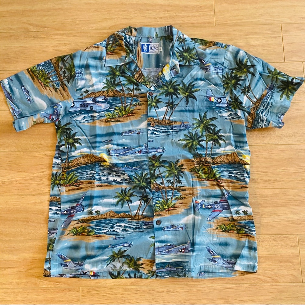 Styled By RJC Hawaii Tropical Print Shirt Large